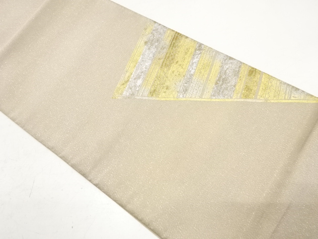 アンティーク　横段に抽象模様袋帯（材料）